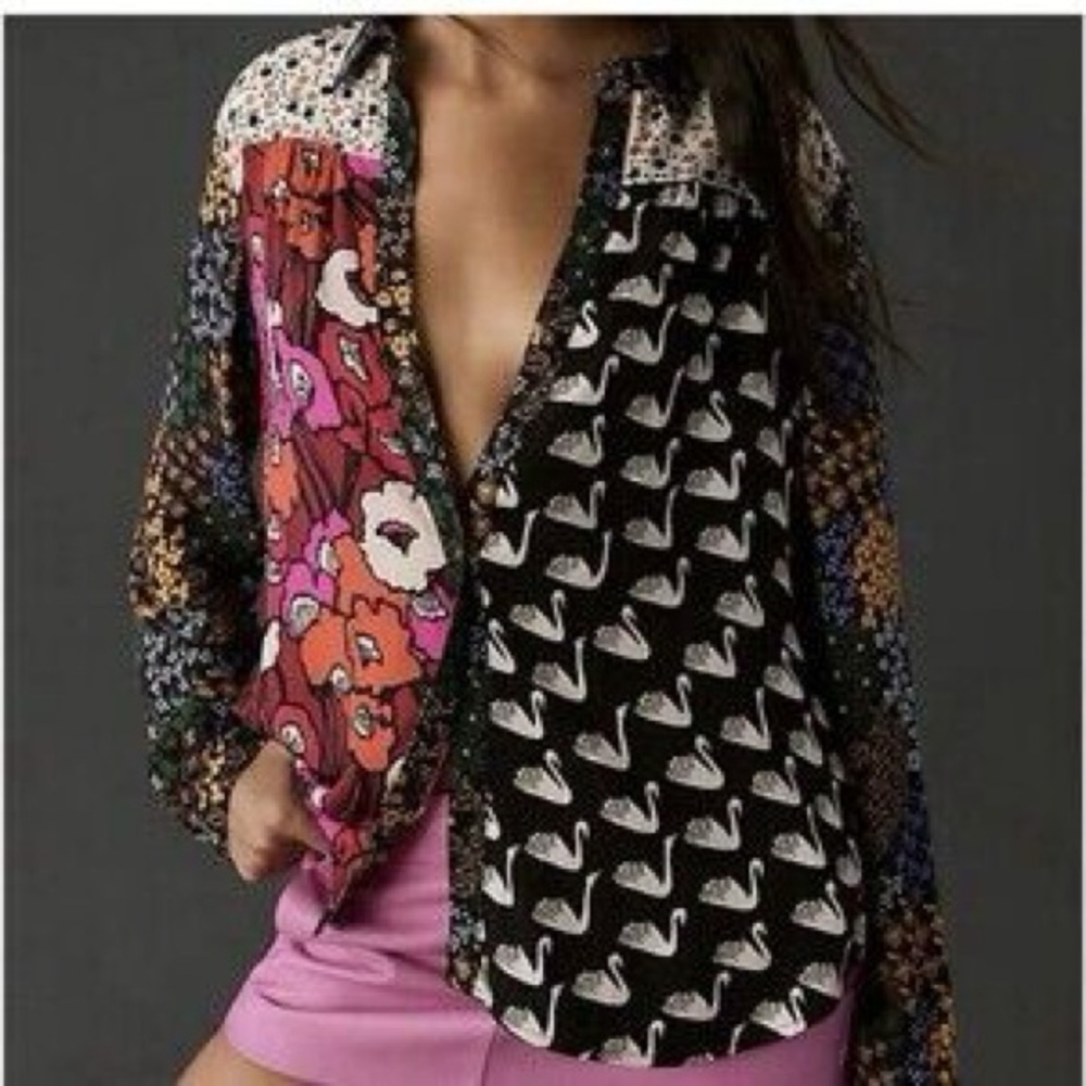 Multicolor Pattern Maeve Anthropologie plus size
